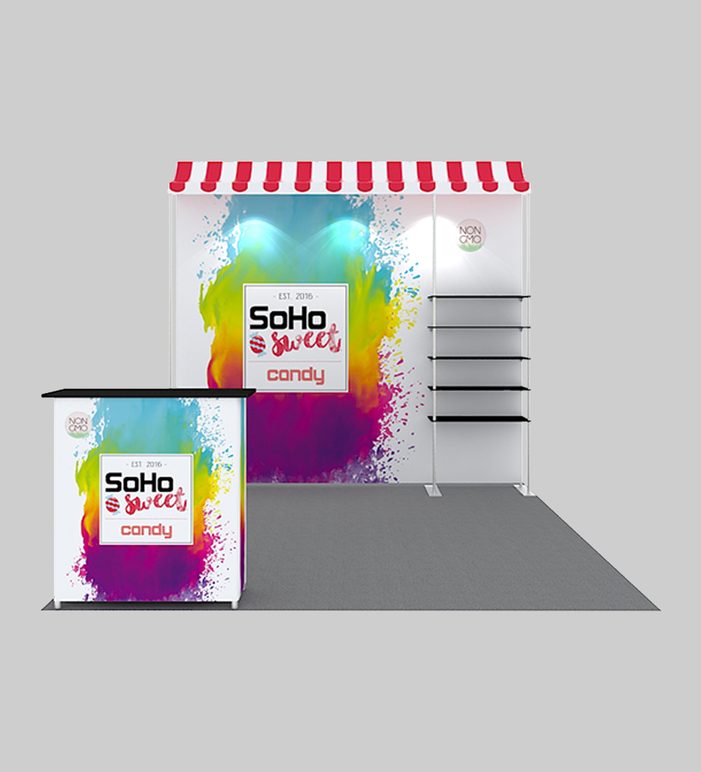 10X10' TENSION FABRIC BOOTH  - Model 10