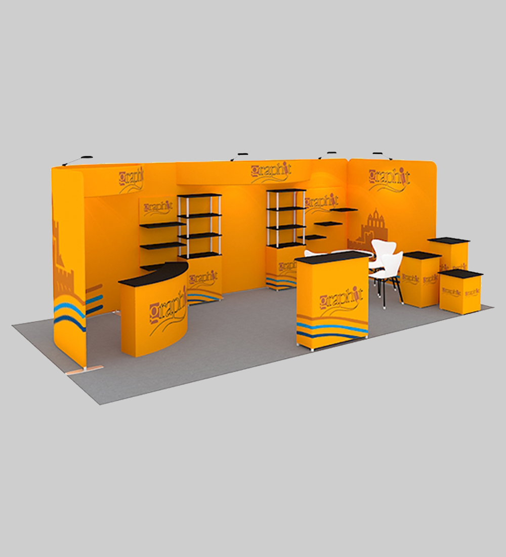10X20' TENSION FABRIC BOOTH  - Model 10