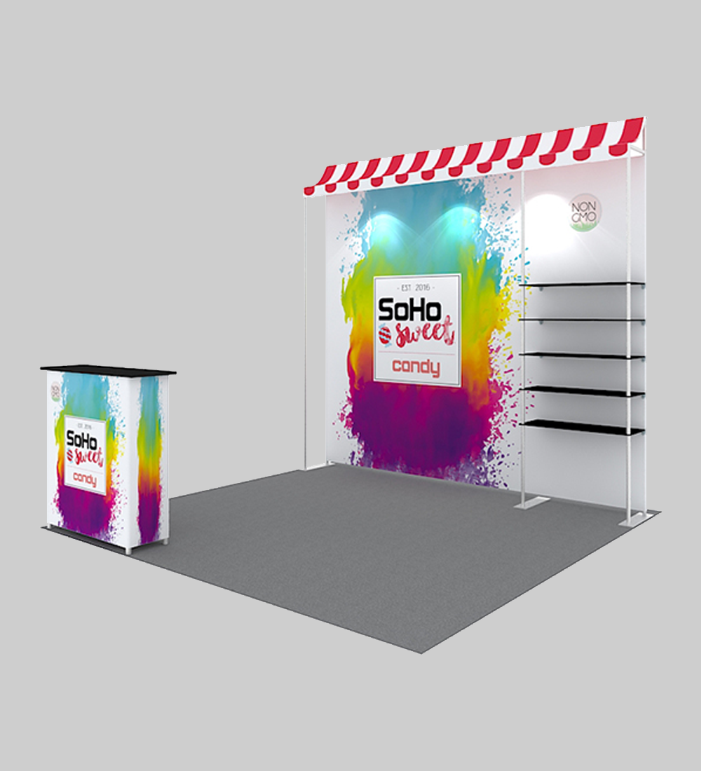 10X10' TENSION FABRIC BOOTH  - Model 10