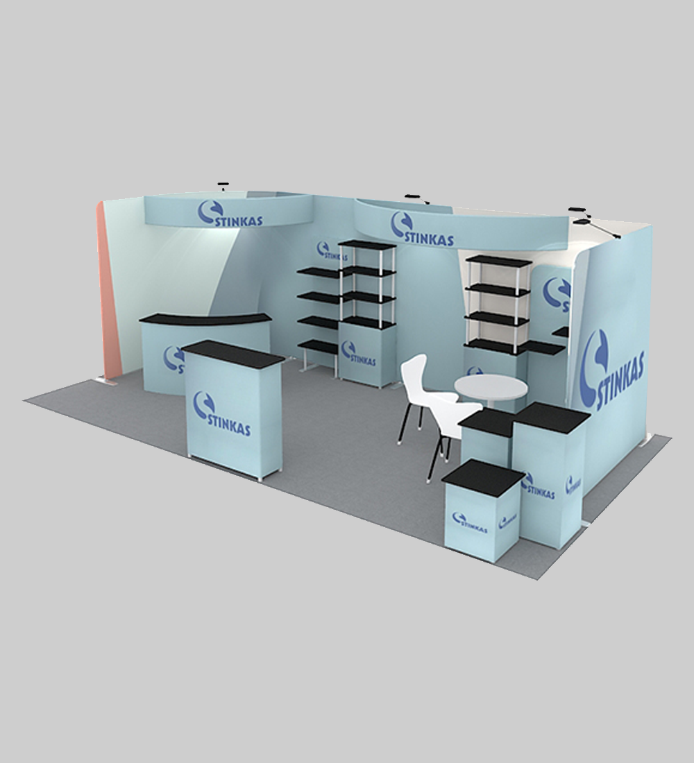 10X20' TENSION FABRIC BOOTH  - Model 10