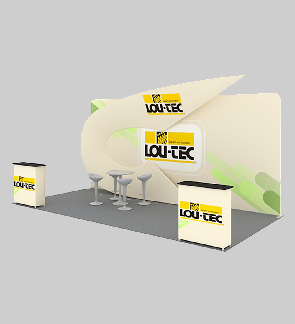 10X20' TENSION FABRIC BOOTH  - Model 2