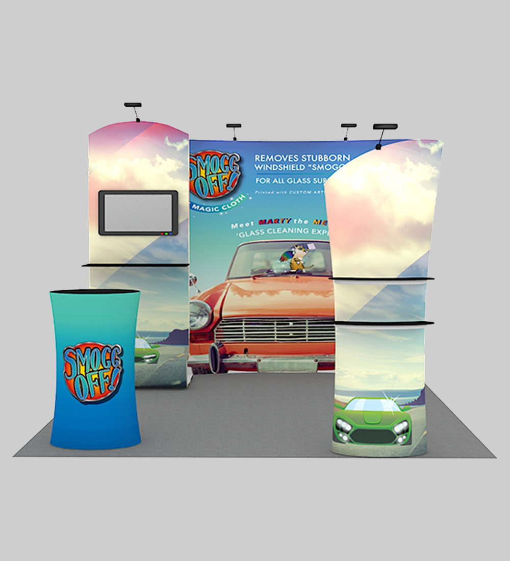 10X10' TENSION FABRIC BOOTH  - Model 4