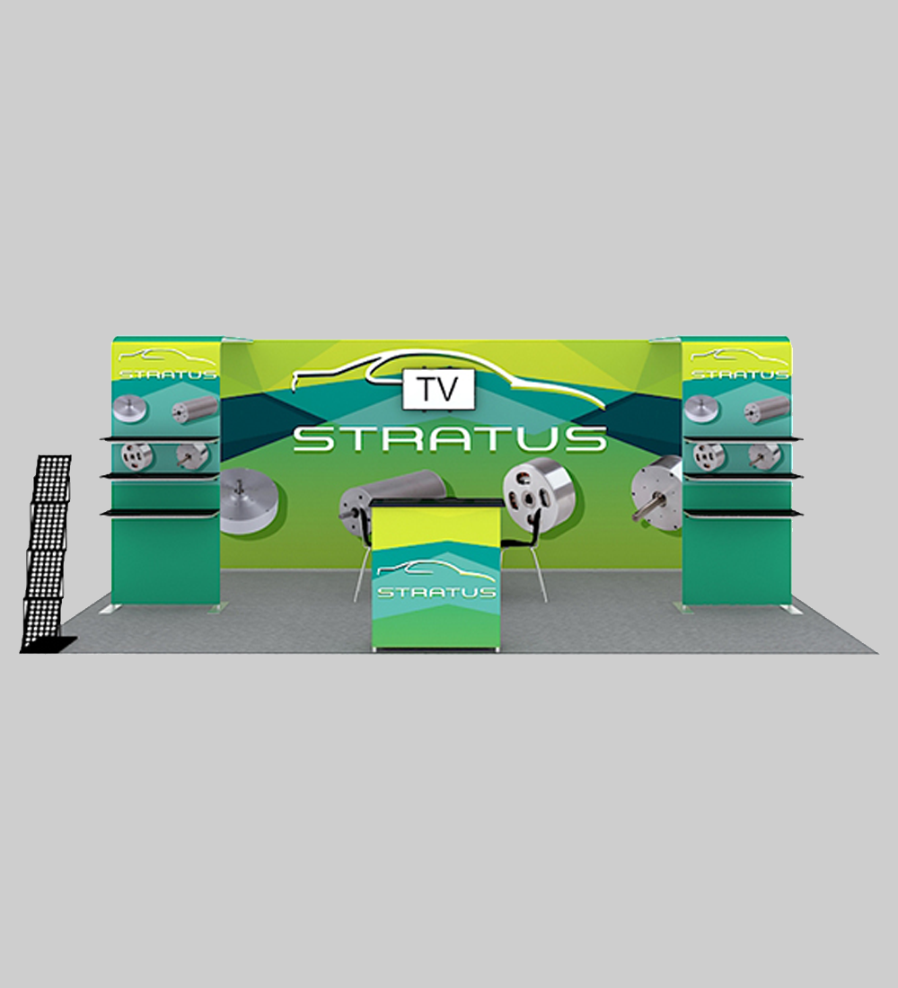 10X20' TENSION FABRIC BOOTH  - Model 4