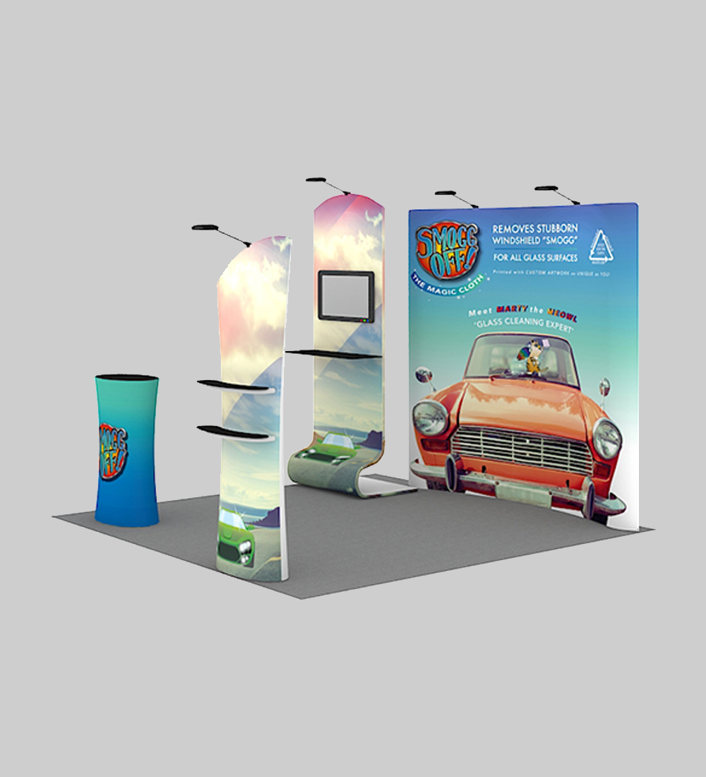 10X10' TENSION FABRIC BOOTH  - Model 4