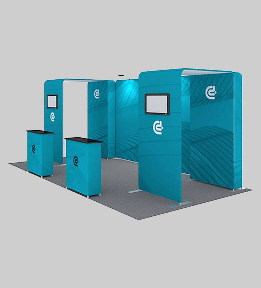 10X20' TENSION FABRIC BOOTH  - Model 6
