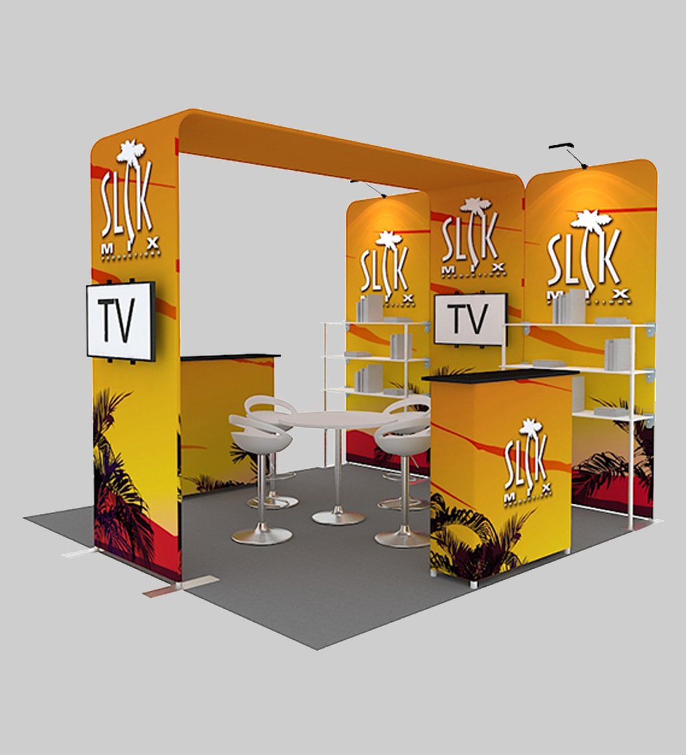 10X10' TENSION FABRIC BOOTH  - Model 8