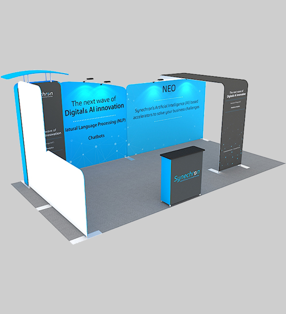 10X20' TENSION FABRIC BOOTH  - Model 8