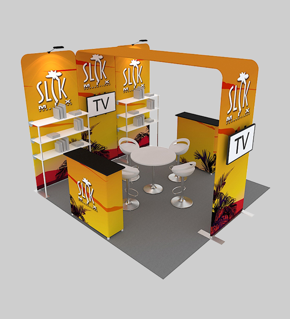 10X10' TENSION FABRIC BOOTH  - Model 8