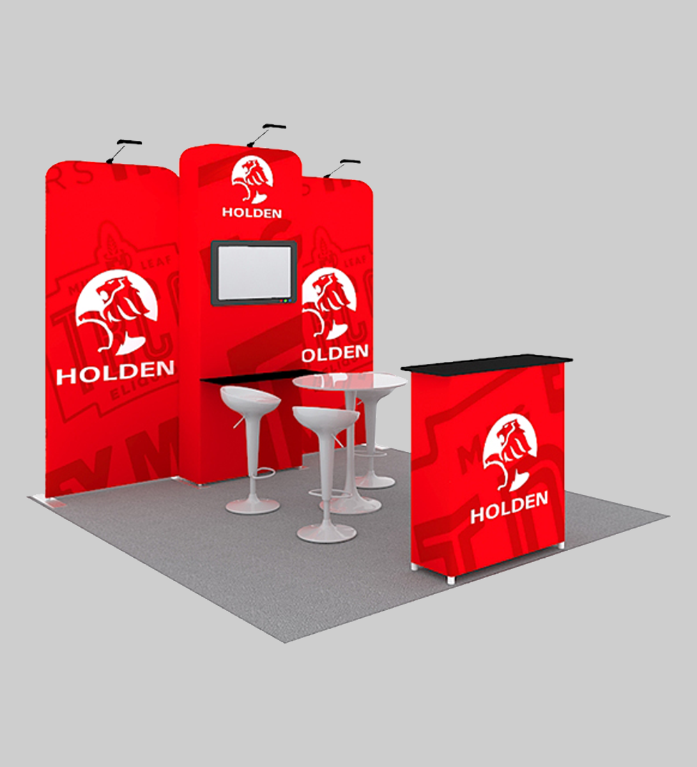 10X10' TENSION FABRIC BOOTH  - Model 9