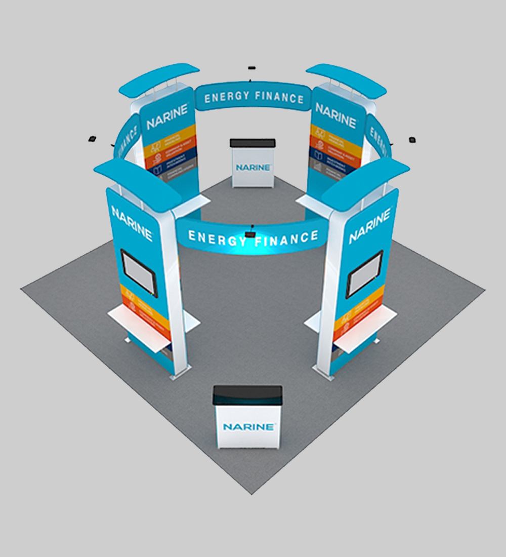 20X20' TENSION FABRIC BOOTH  - Model 2