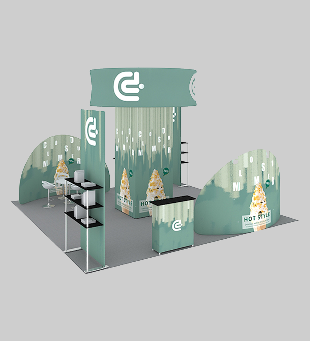 20X20' TENSION FABRIC BOOTH  - Model 4