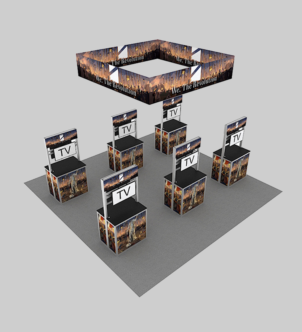 20X20' TENSION FABRIC BOOTH  - Model 8