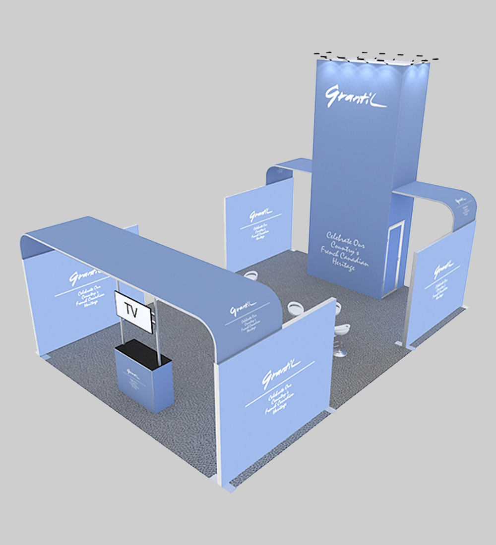 20X30' MODULAR FABRIC BOOTH  - Model 3