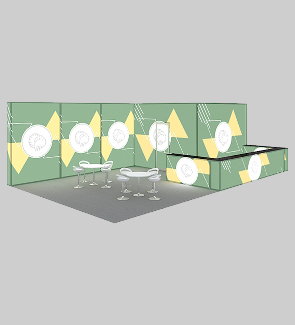 20X30' FRAMELESS SEG BOOTH  - Model 5