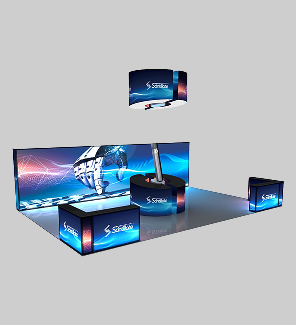 20X30' FRAMELESS SEG BOOTH  - Model 6