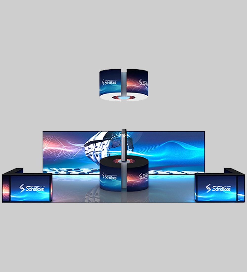 20X30' FRAMELESS SEG BOOTH  - Model 6