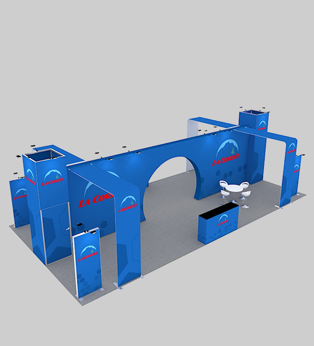 30X40' TENSION FABRIC BOOTH  - Model 1